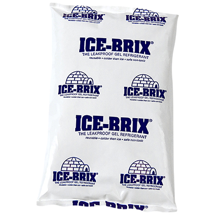 5 <span class='fraction'>1/2</span> x 4 x 3/4" - 6 oz. Ice-Brix<span class='rtm'>®</span> Cold Packs