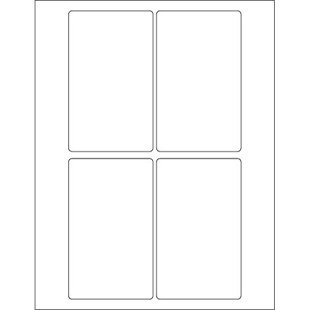 3 x 5" Weather-Resistant Laser Labels