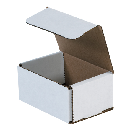 4 x 3 x 2" White Corrugated Mailers