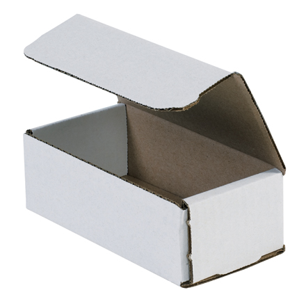 6 x 3 x 2" White Corrugated Mailers