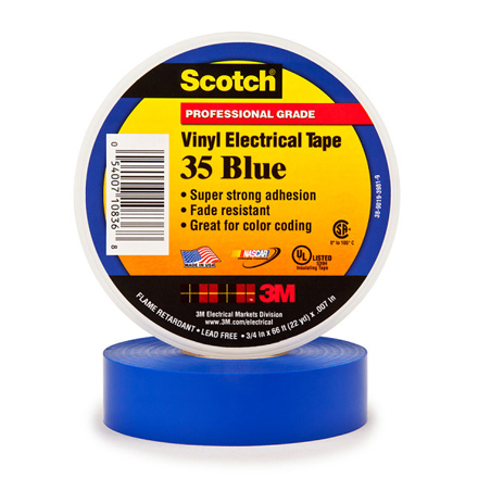 Scotch<span class='rtm'>®</span> Vinyl Color Coding Electrical Tape 35